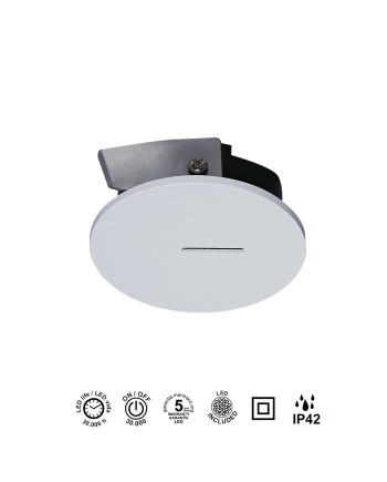 SOTAVENTO * BAÑADOR PARED LED 3W 3000K IP42 R BLANCO